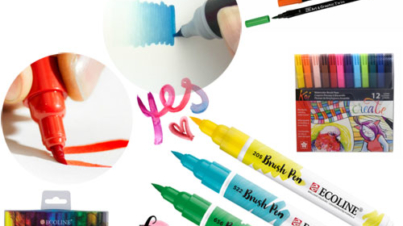 watercolor brush pens scrappappero