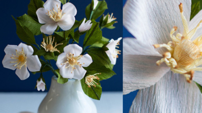 tutorial fiori rose selvatiche carta