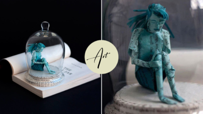 artista sculture di carta